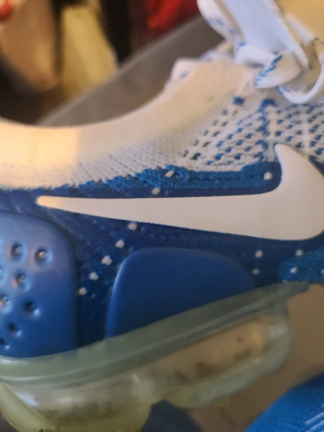 Nike Vapormax Sneakers - Blue and White. image indicator(4)