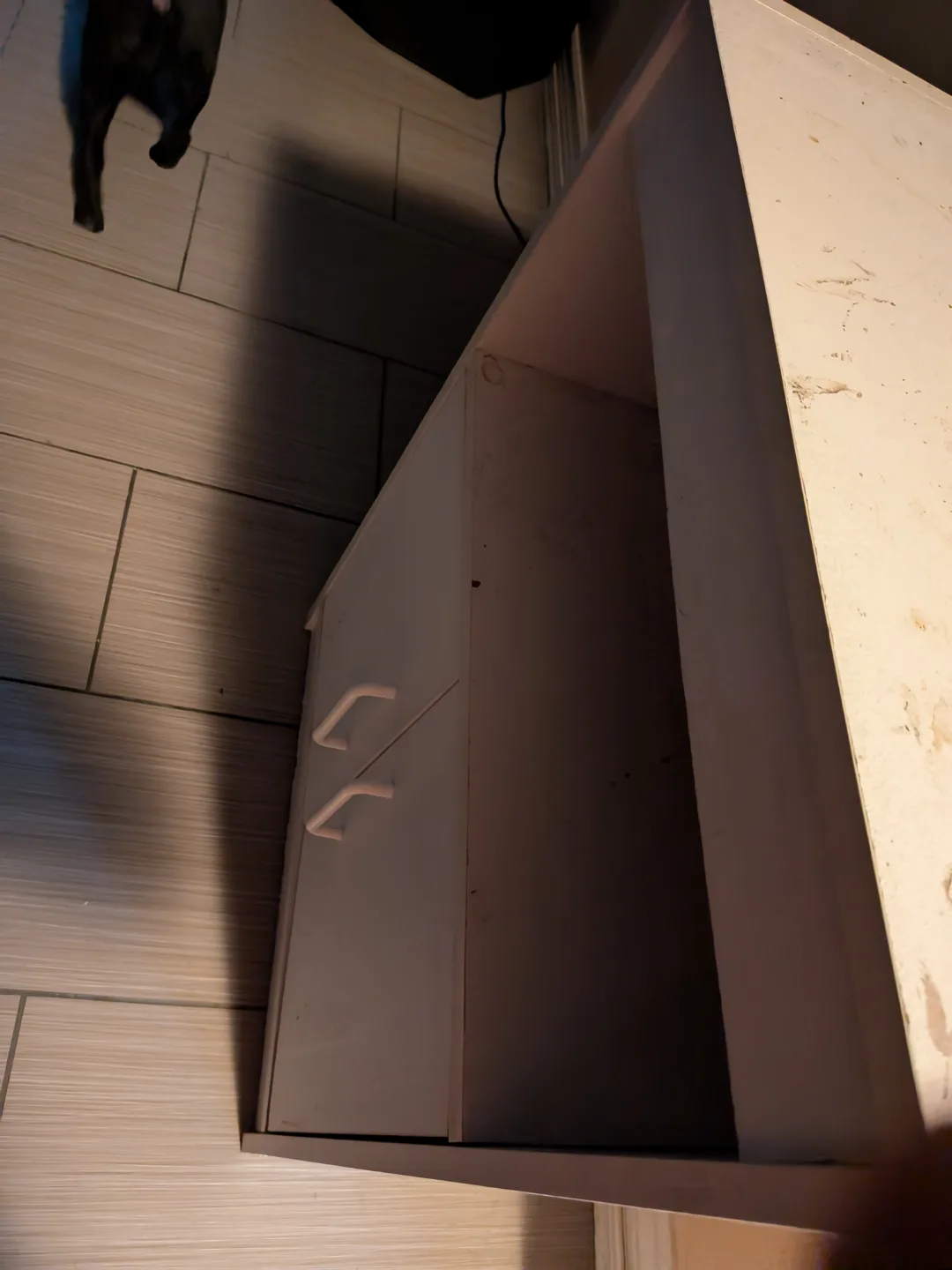 Small White Cabinet microwave hutch stand