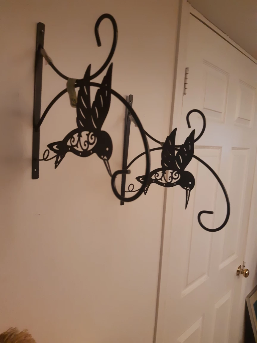 Pair of Hummingbird Hanging Planter Brackets