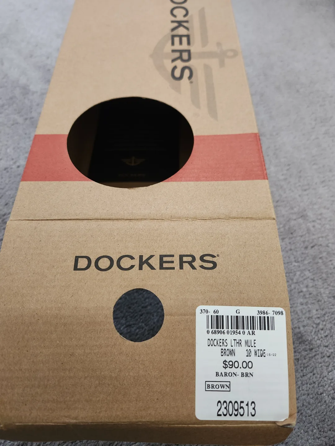 Men's Dockers Brown Leather Mules image indicator(2)