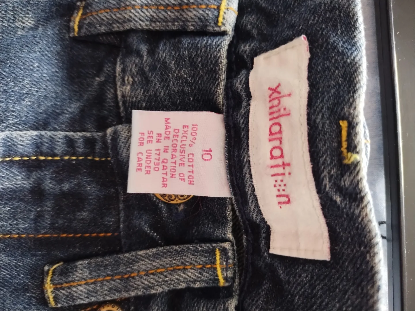 Children Xhilaration  Wash Boot Leg Jeans - Size 10 image indicator(3)