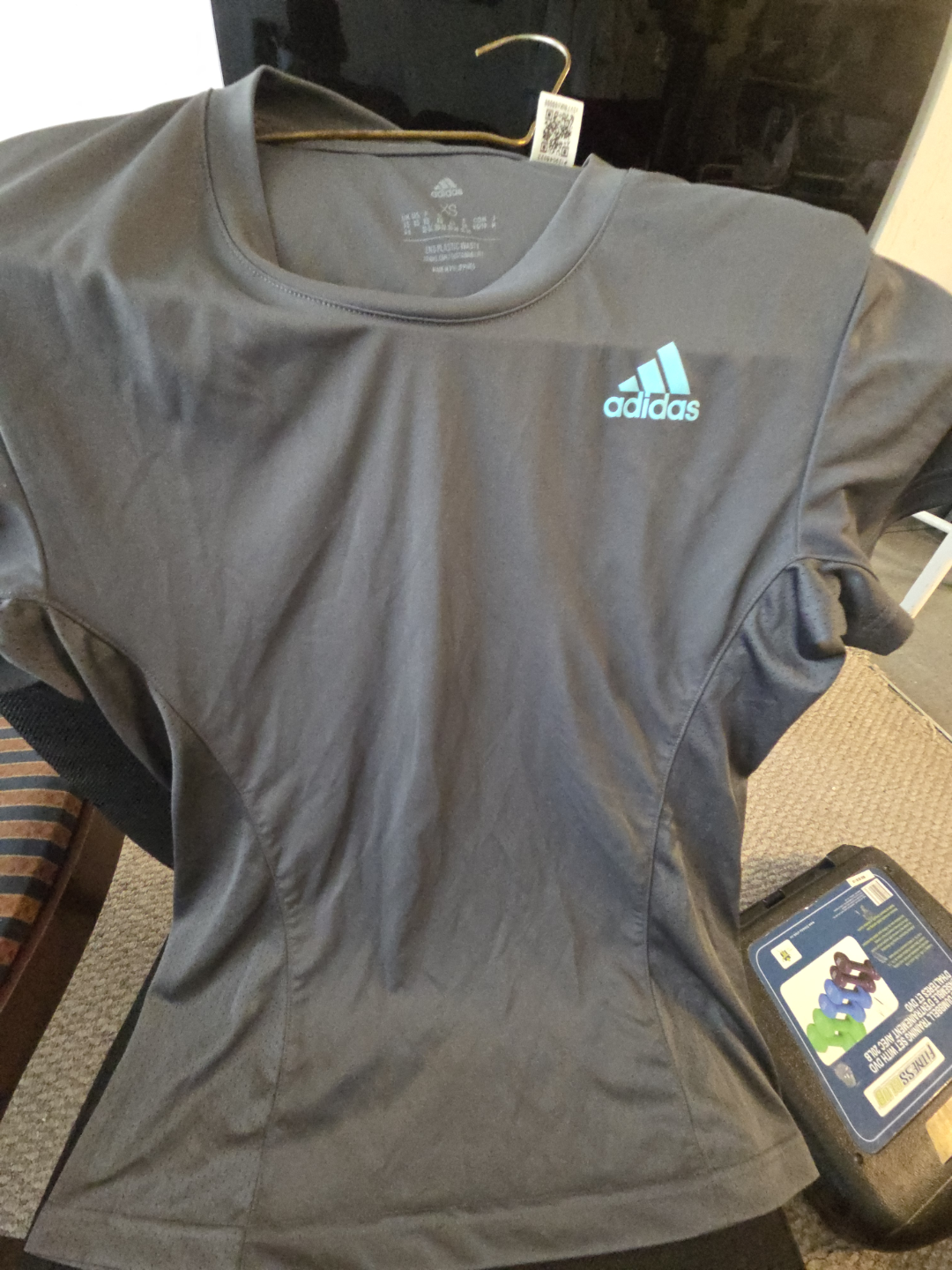 Adidas Women's XS Grey Short Sleeve Shirt