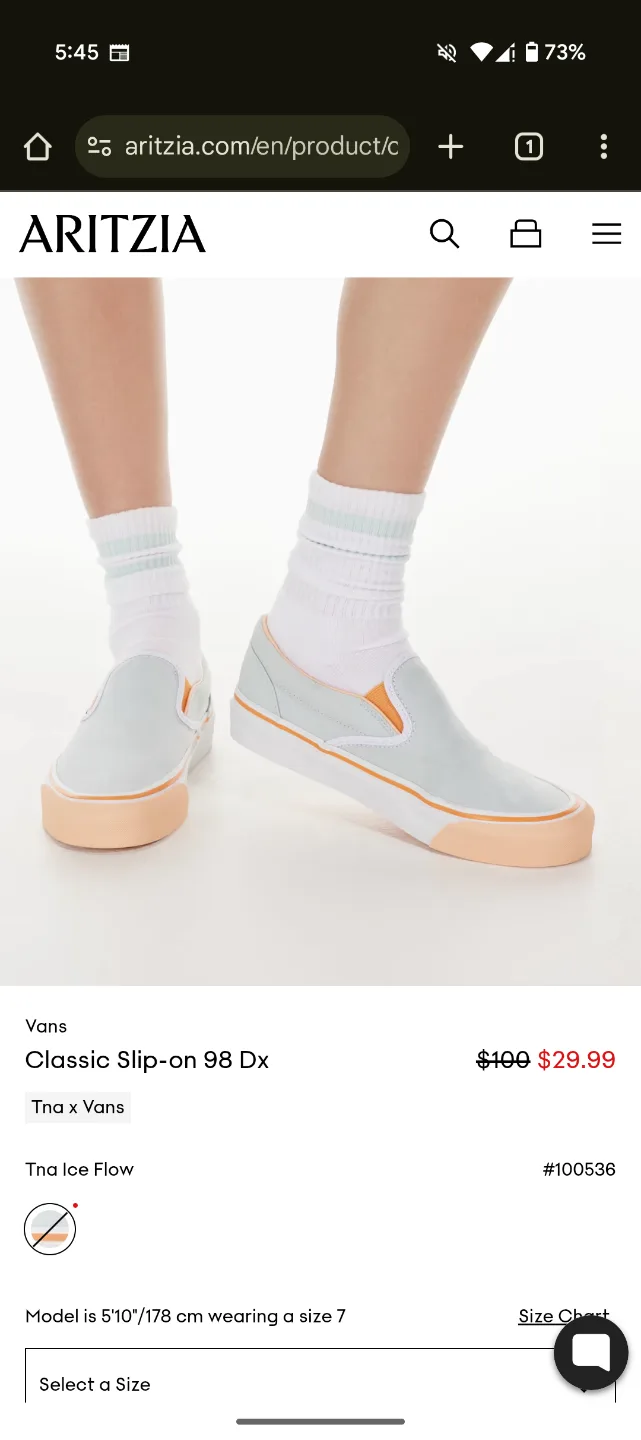 Tna x Vans Classic Slip-on 98 Dx Sneakers - brand new size 8 image indicator(3)