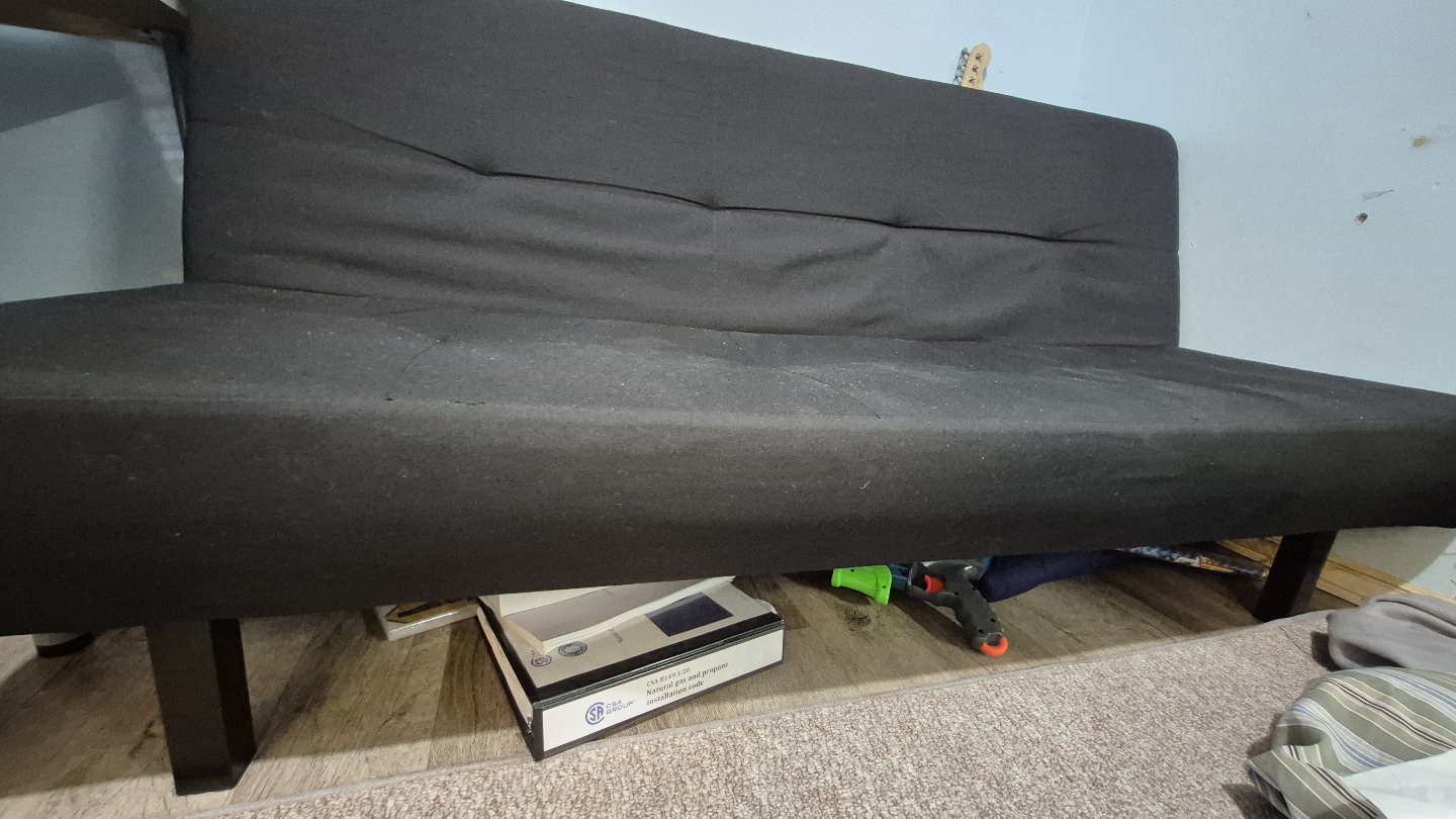 Black Futon Couch - photo 2