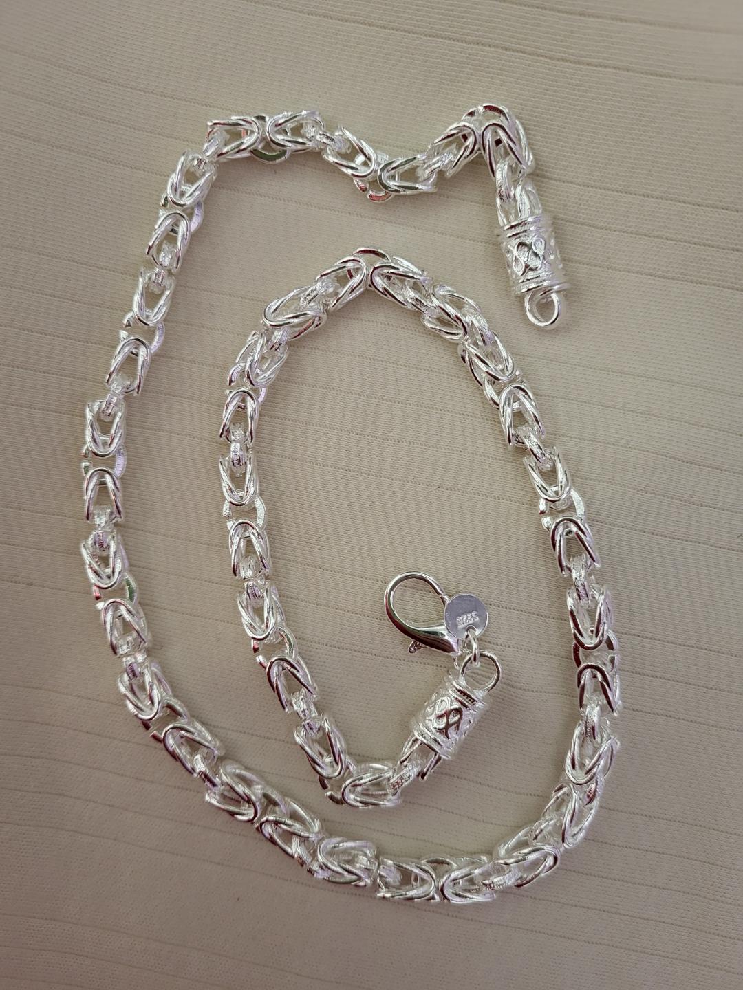 Silver Byzantine Necklace and Bracelet Set - photo 3