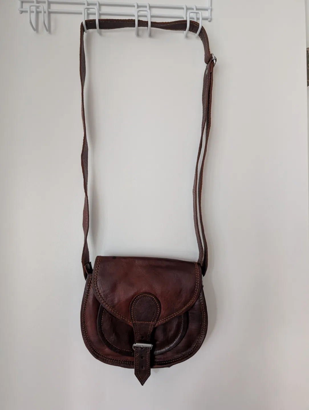 Brown Leather Crossbody Bag
