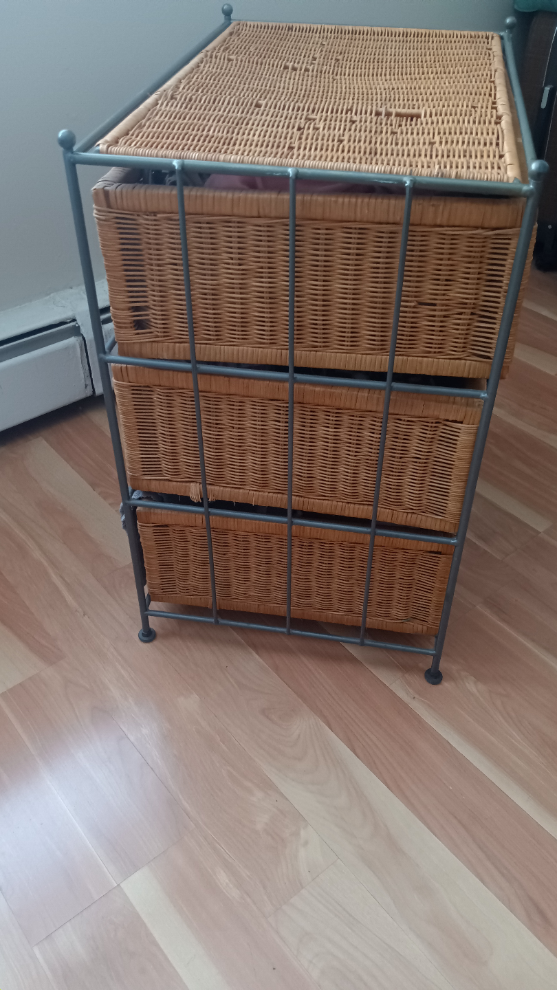 Wicker 3-Drawer Storage Unit - photo 3