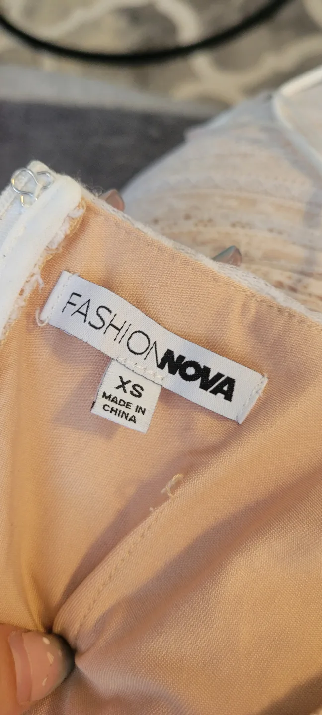 Fashion Nova White Mini Dress Size XS image indicator(3)