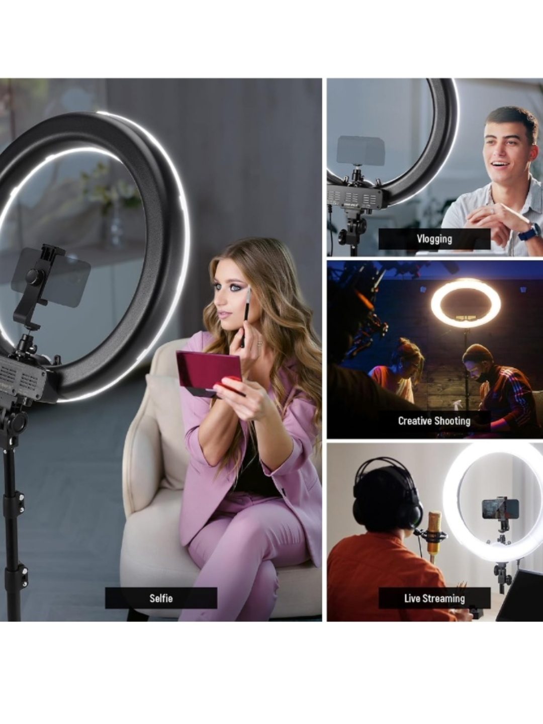 Neewer 18-inch LED Ring Light Kit with Stand - photo 2