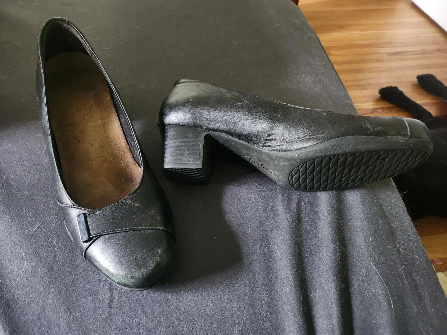 Clarks Black Heels us sz 8.5 thumbnail