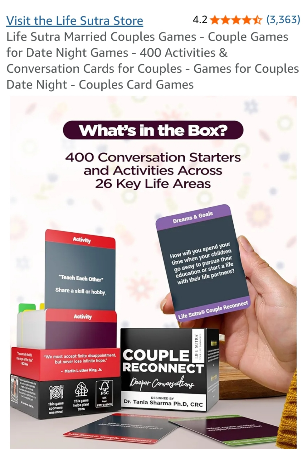 Life Sutra Couple Reconnect Card Game - photo 2