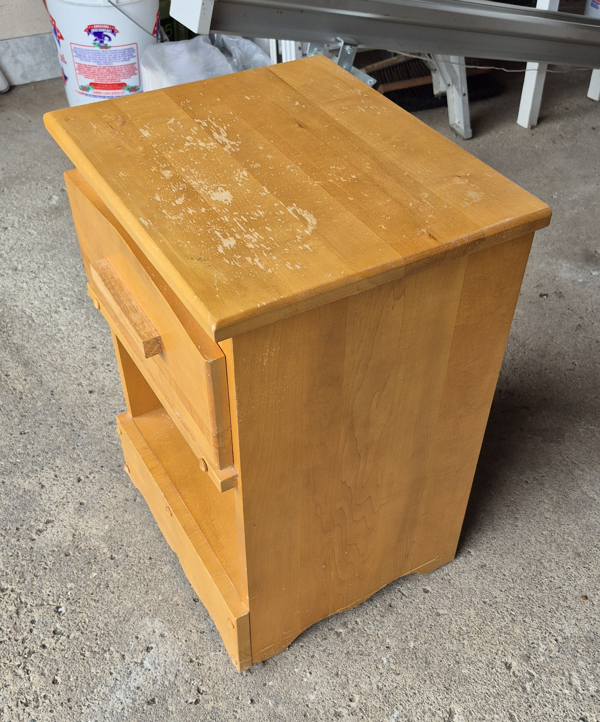 Solid Wood Nightstand - photo 2