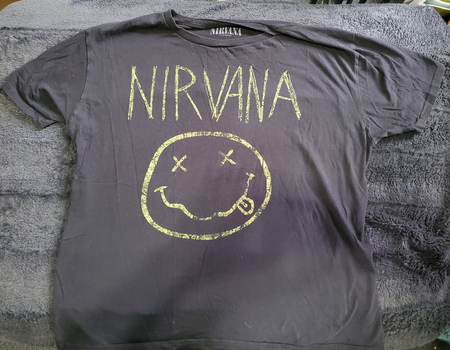 Nirvana Smiley Face T-Shirt - Size XL thumbnail