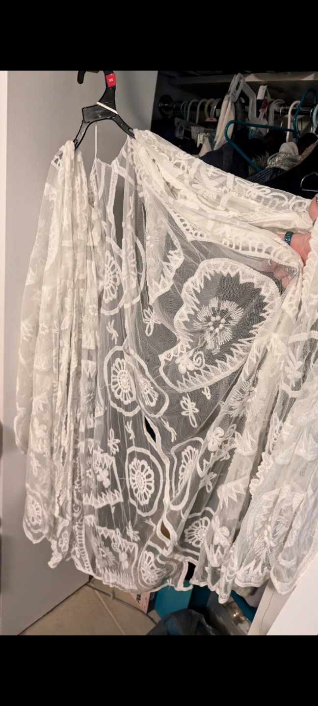 White Lace Duster - photo 2