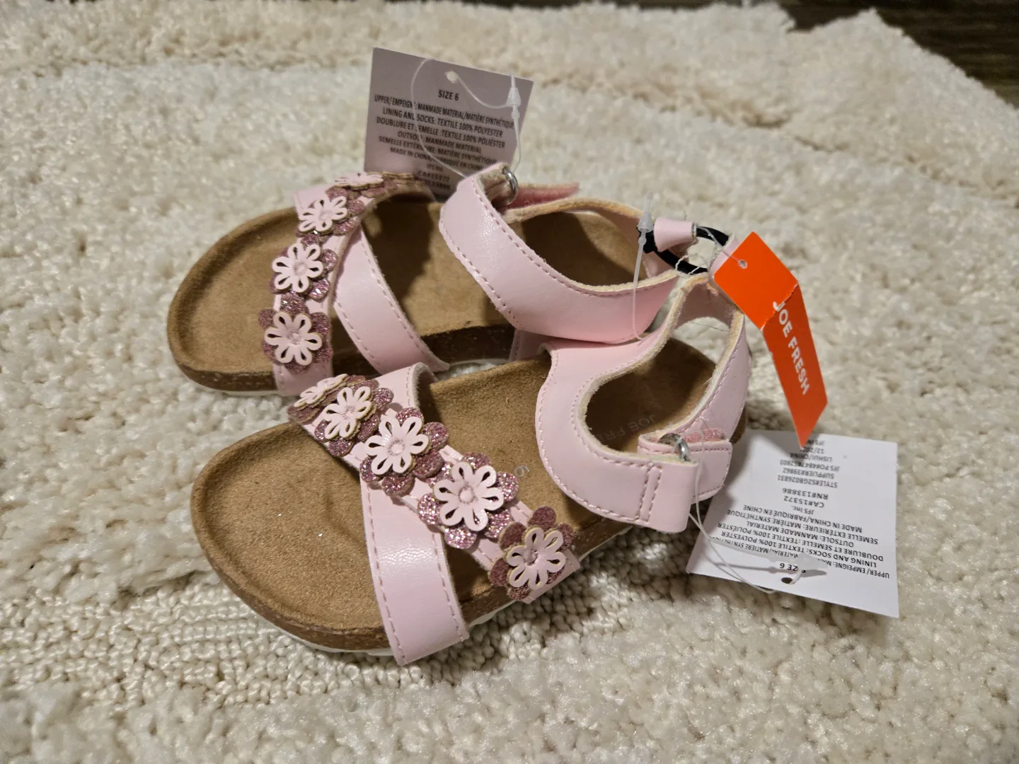 🧡 baby girl sandals size 6 thumbnail