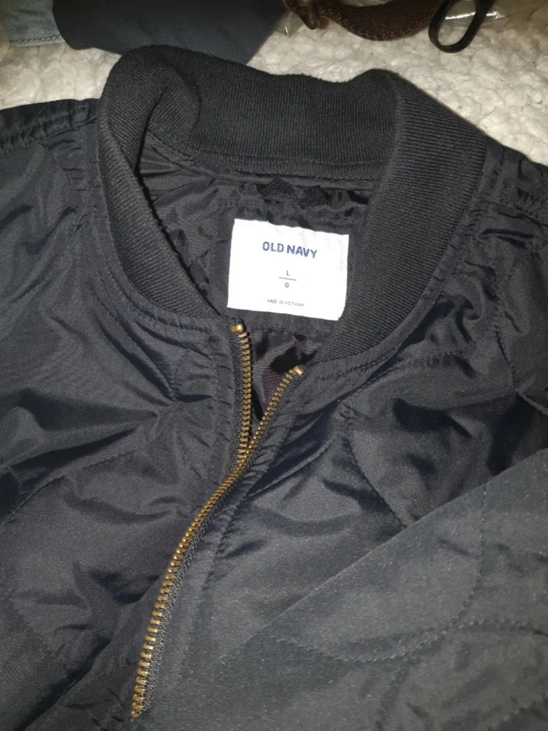 Old Navy Men's Size Large Black Bomber Jacket 🏒 - photo 2
