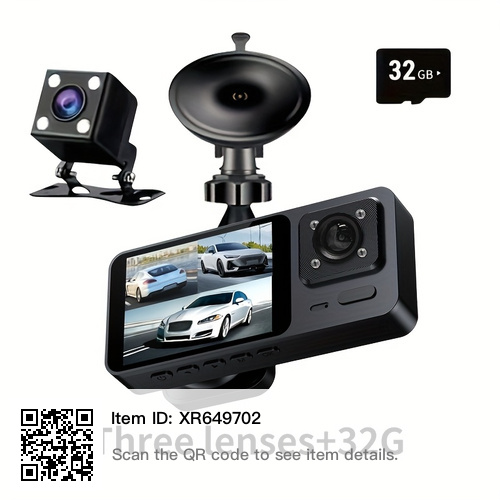 3-Channel Dash Cam with 32GB Card, pick  Scarborough or oshawa - photo 2
