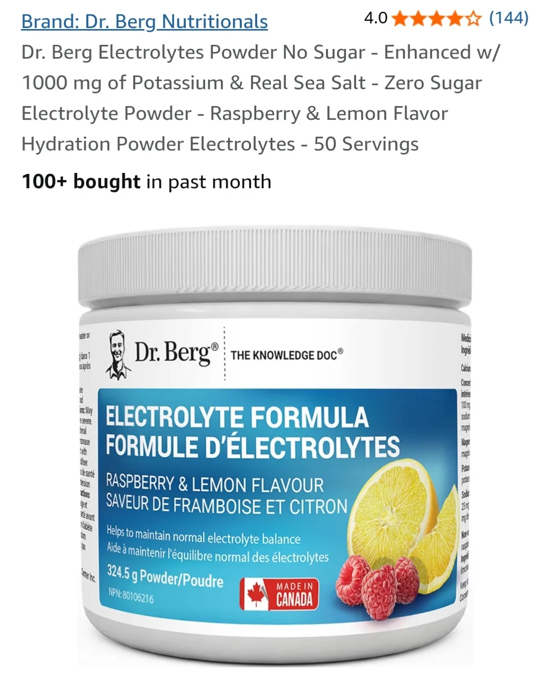 Dr. Berg Electrolytes Powder thumbnail