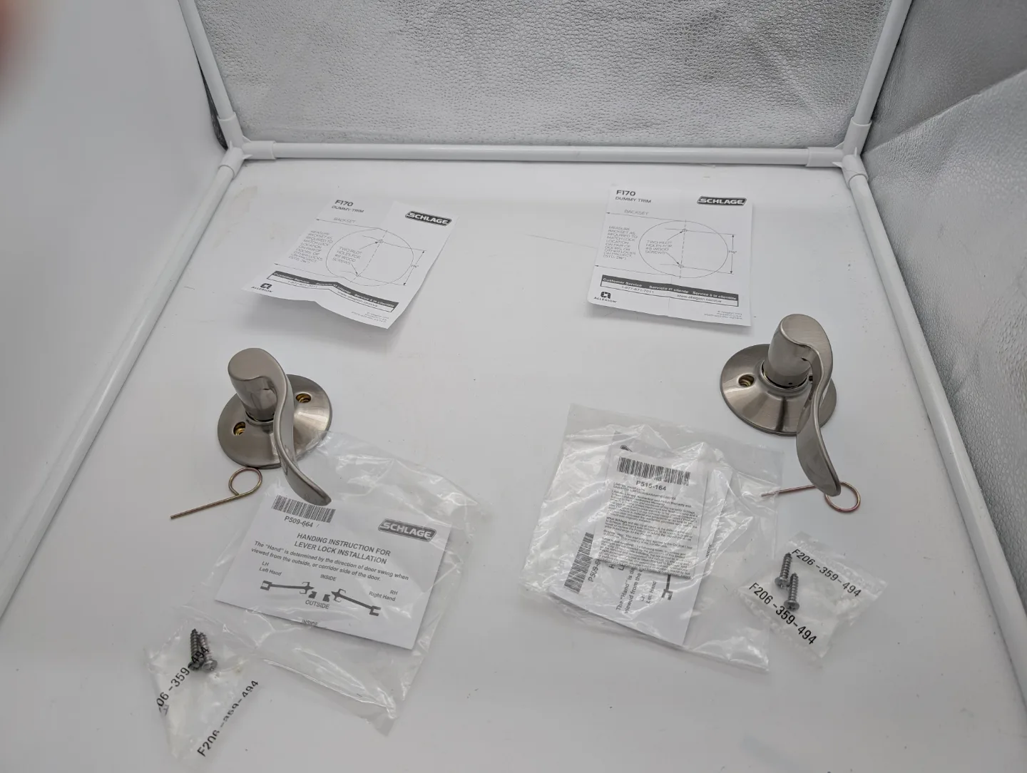 Schlage Allegion Non-Turning Lever Door Handles (2-Pack) thumbnail