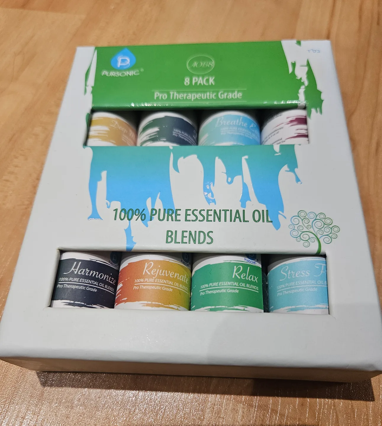 8 Pack Pursonic Pro Therapeutic Grade Essential Oil Blends thumbnail
