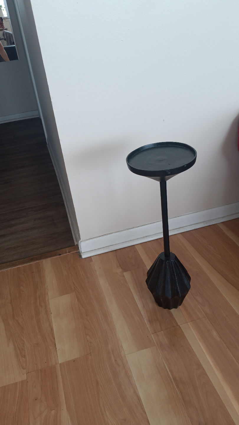Black Metal Accent Table - photo 2