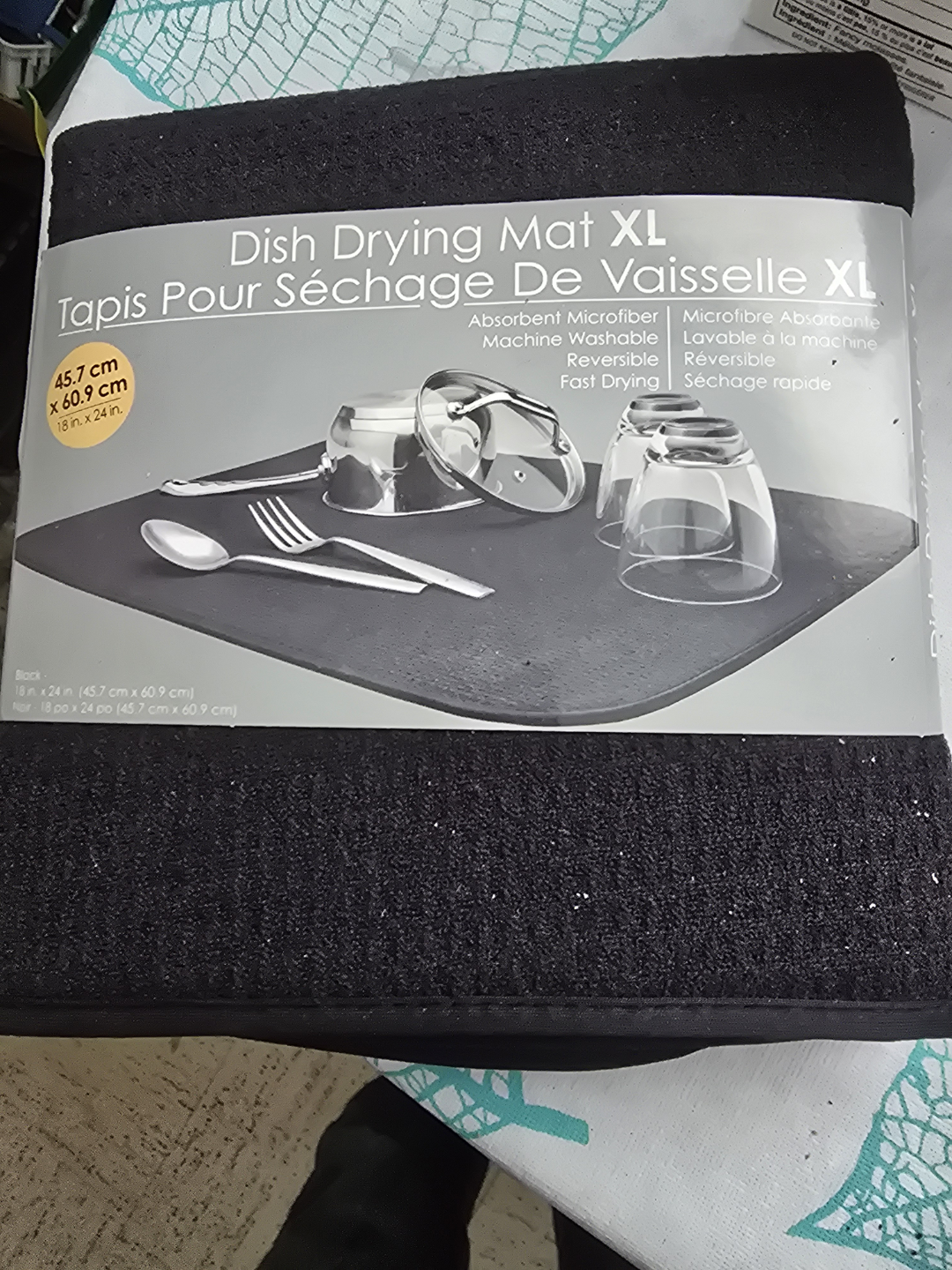 #freecycle XL Dish Drying Mat - Black