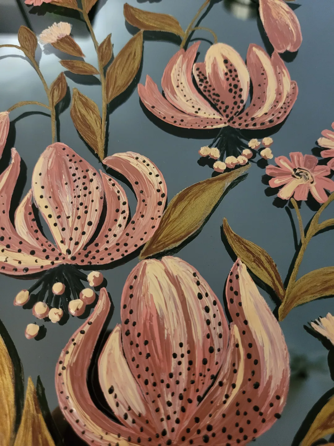 Vintage Floral Mirror Art -HAND MADE 200$ EACH image indicator(4)