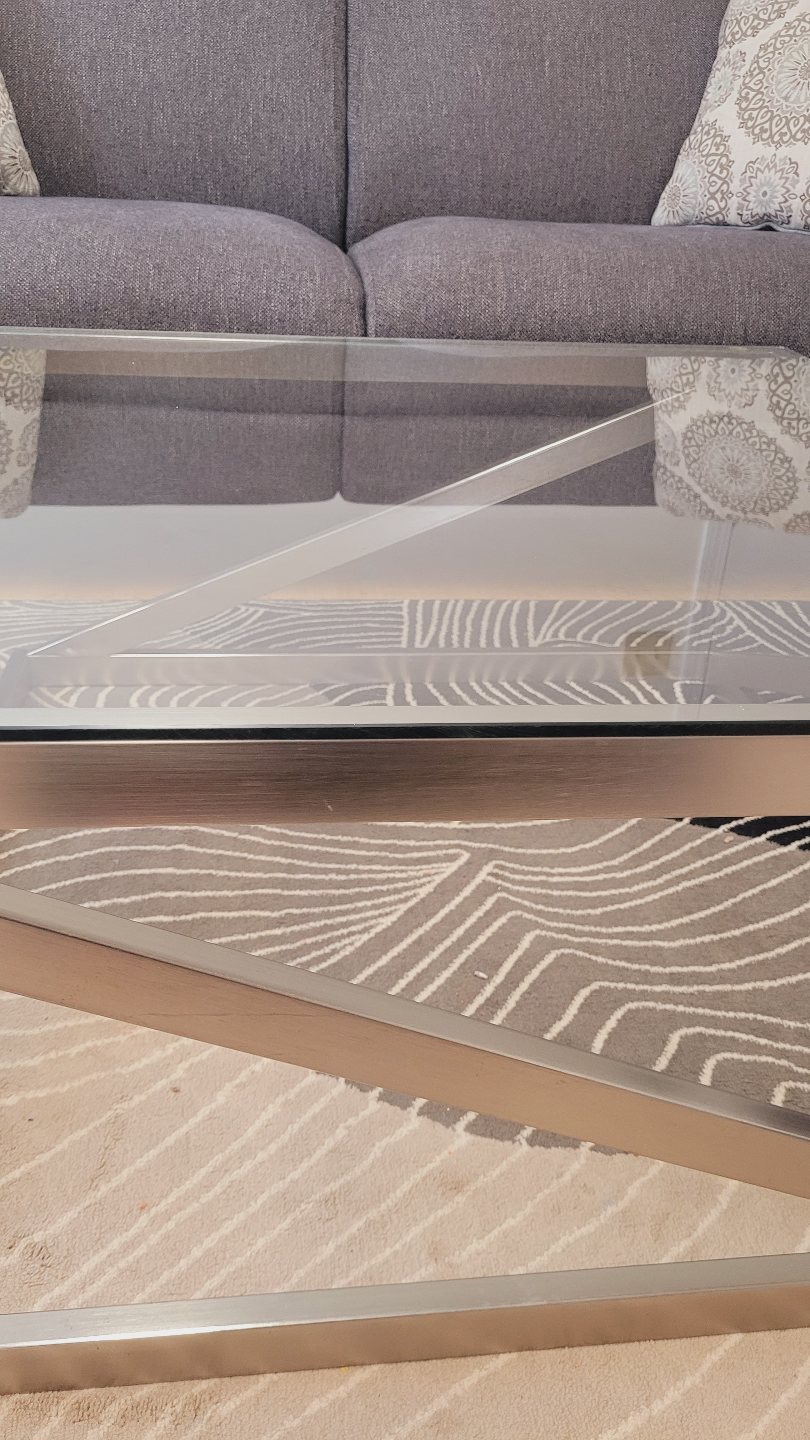 Sully Modern Glass Top Coffee Table - photo 3