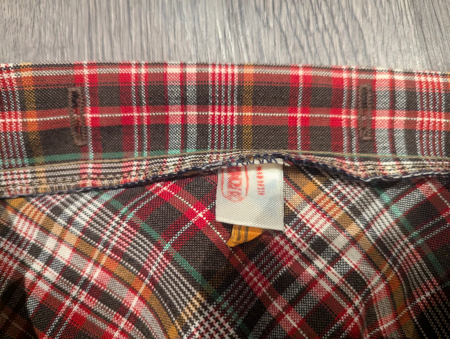 Vintage Plaid A-Line Skirt with Pockets image indicator(6)