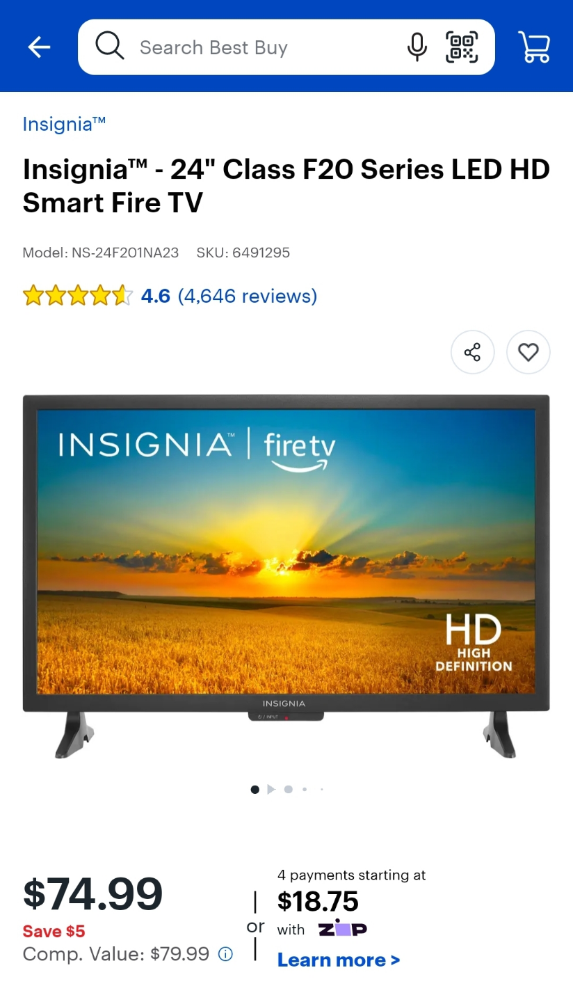 Insignia 24" Smart TV - Fire TV