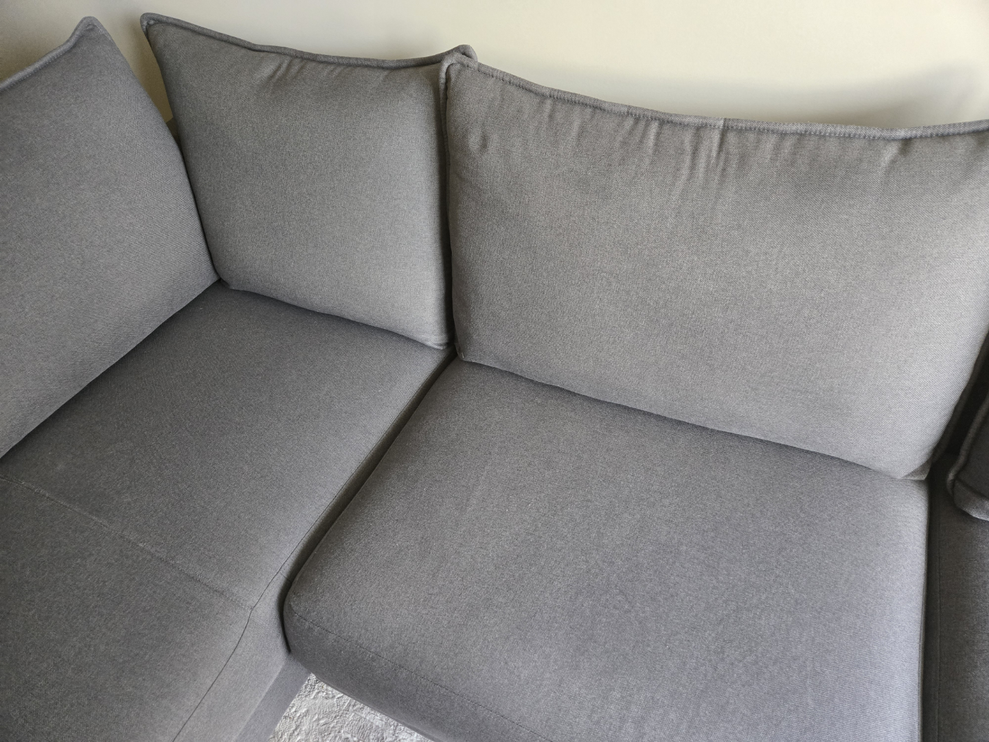 Grey L-Shaped Sectional Sofa - photo 5