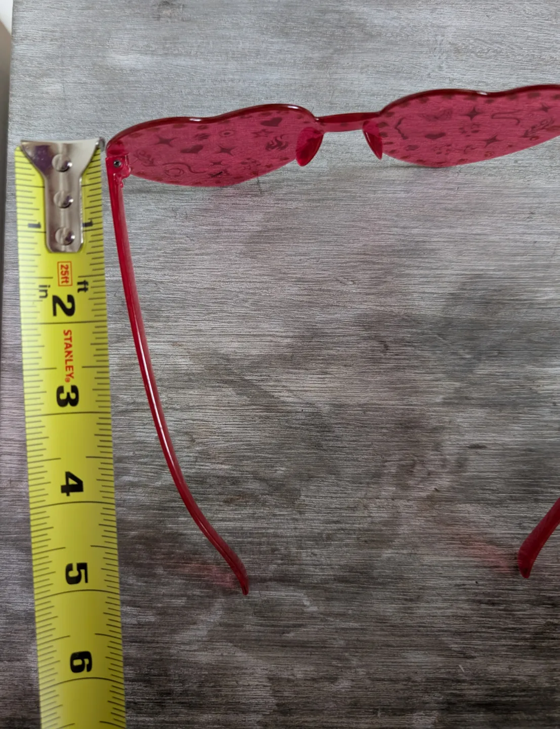 Lot of 2  Kids Sunglasses: Red Heart and Black Square image indicator(4)