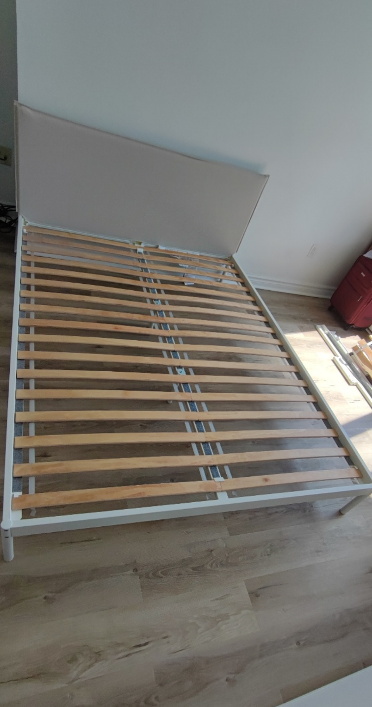 Queen-size bed frame with headboard - photo 2