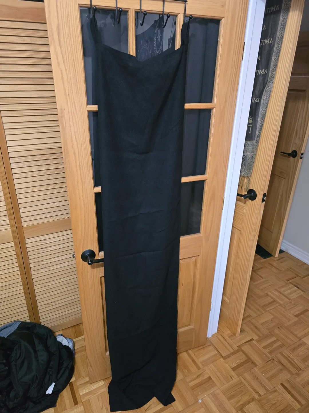 Black curtain panel 2 pieces thumbnail