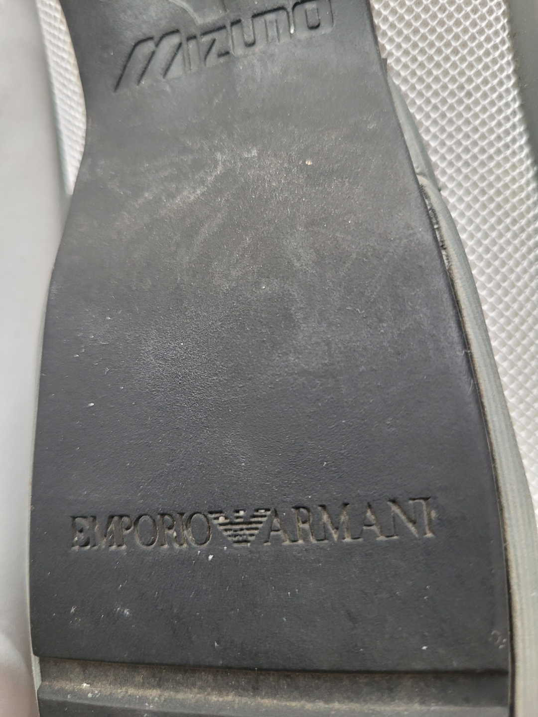 Emporio Armani Men's White and Grey Sneakers - photo 5