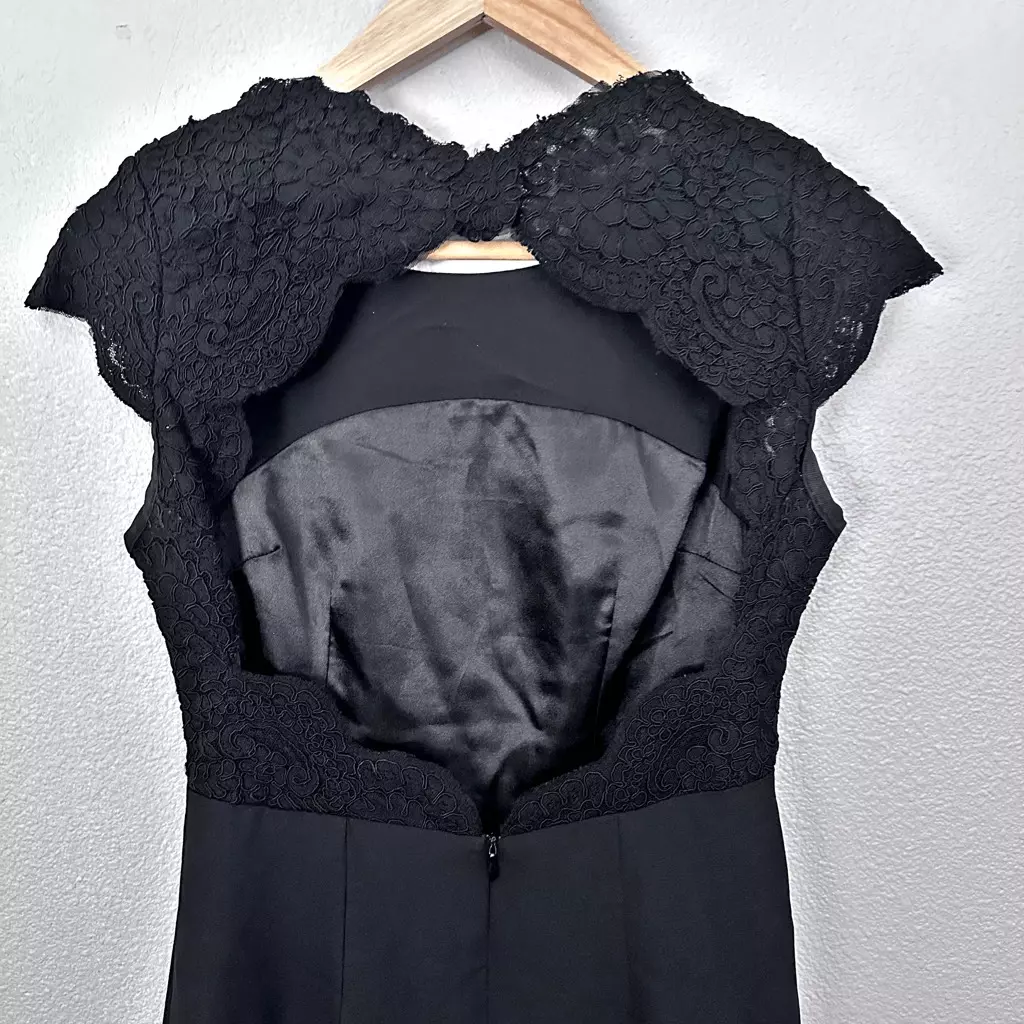 Black Lace Detail Mini Dress - photo 4