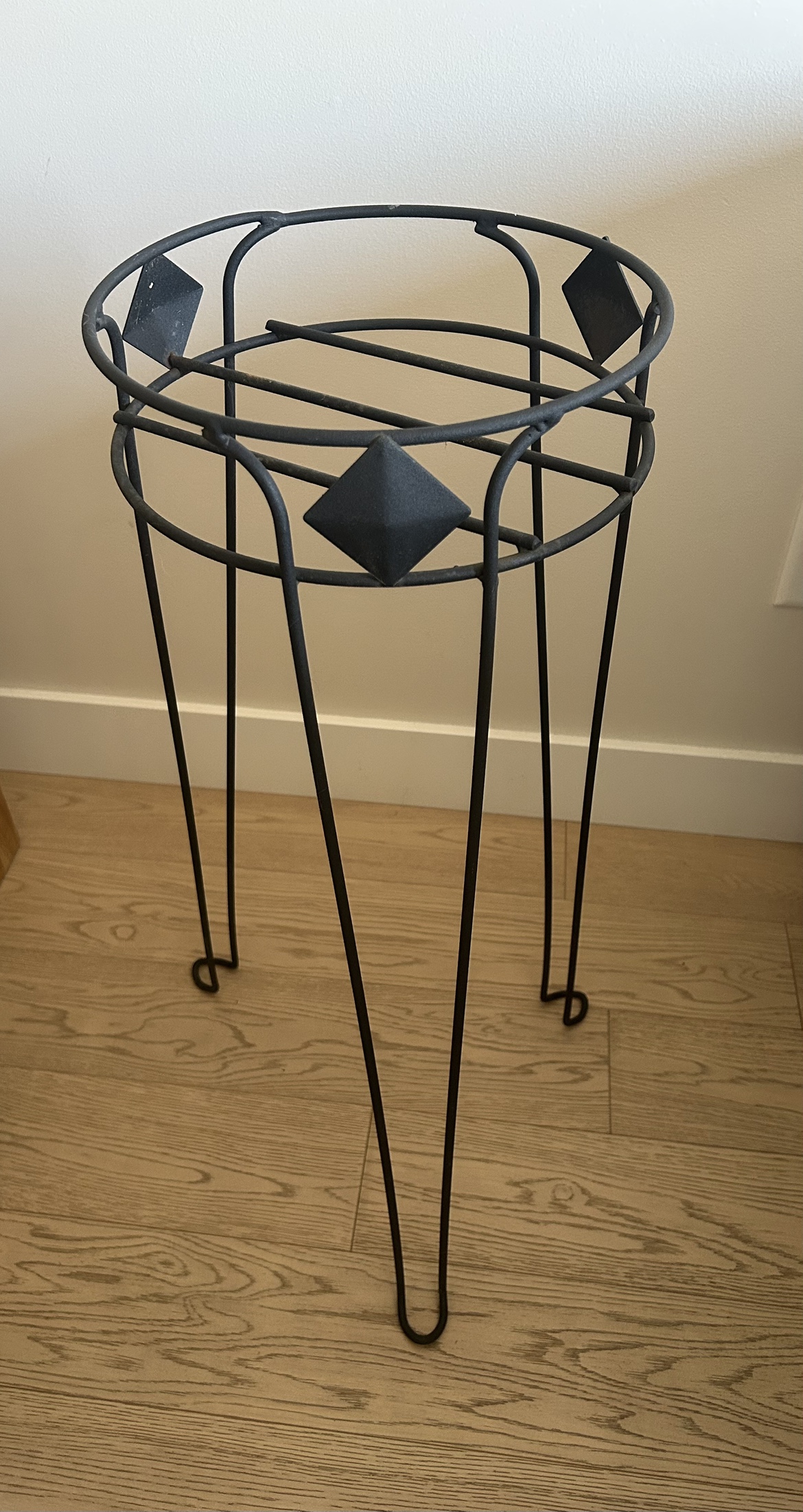 Black Metal Plant Stand - photo 2
