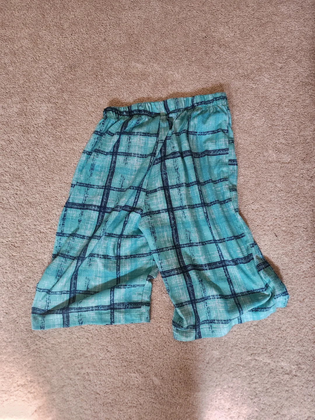 boys Teal & Navy Plaid Shorts thumbnail