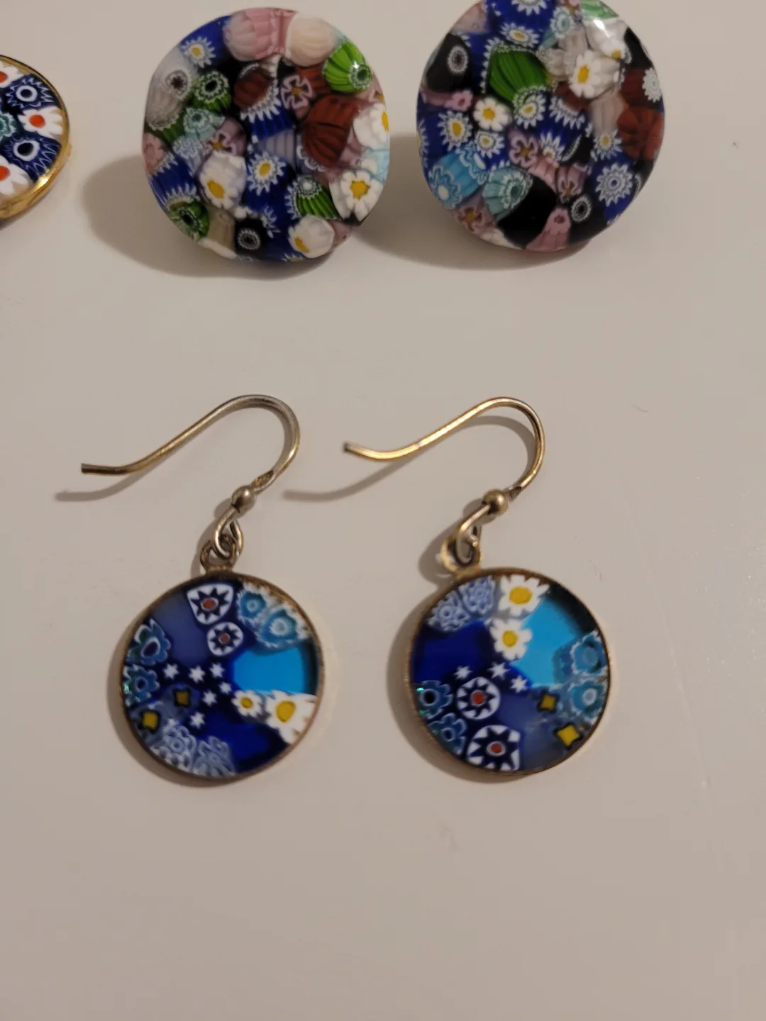 VINTAGE ANTICA MURRINA Veneziana Brooch, Earrings Set from 80's image indicator(5)