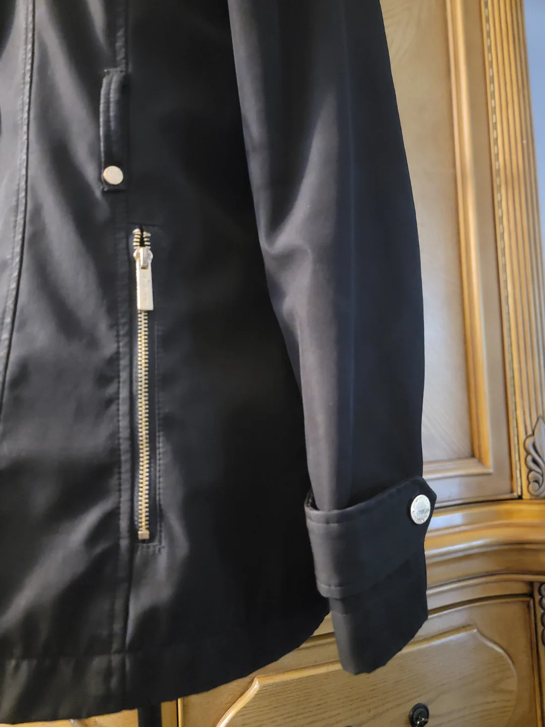 Michael Kors Black Hooded Jacket image indicator(3)