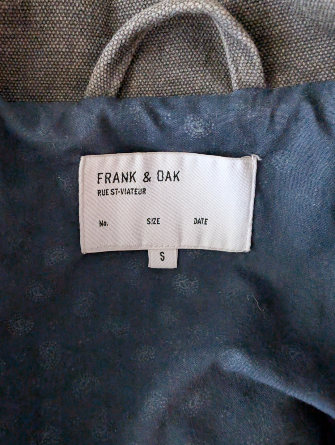 Frank & Oak Dark Grey Denim Jacket - Size Small - photo 3