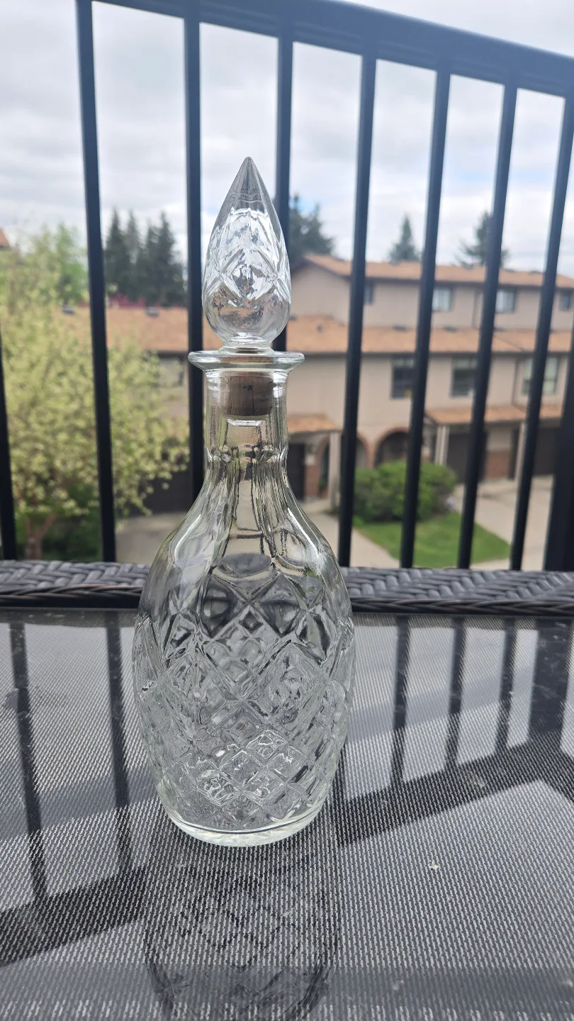 Vintage Crystal Decanter with Stopper thumbnail