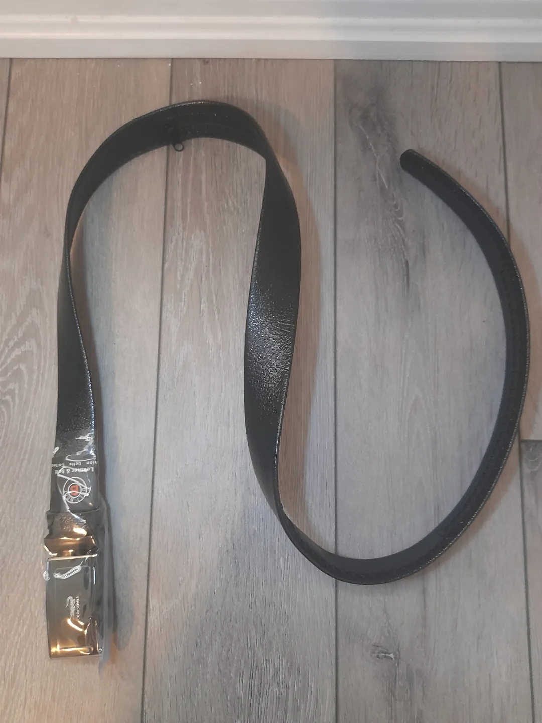 Men's Belt, Black/green, Automatic Buckle image indicator(4)