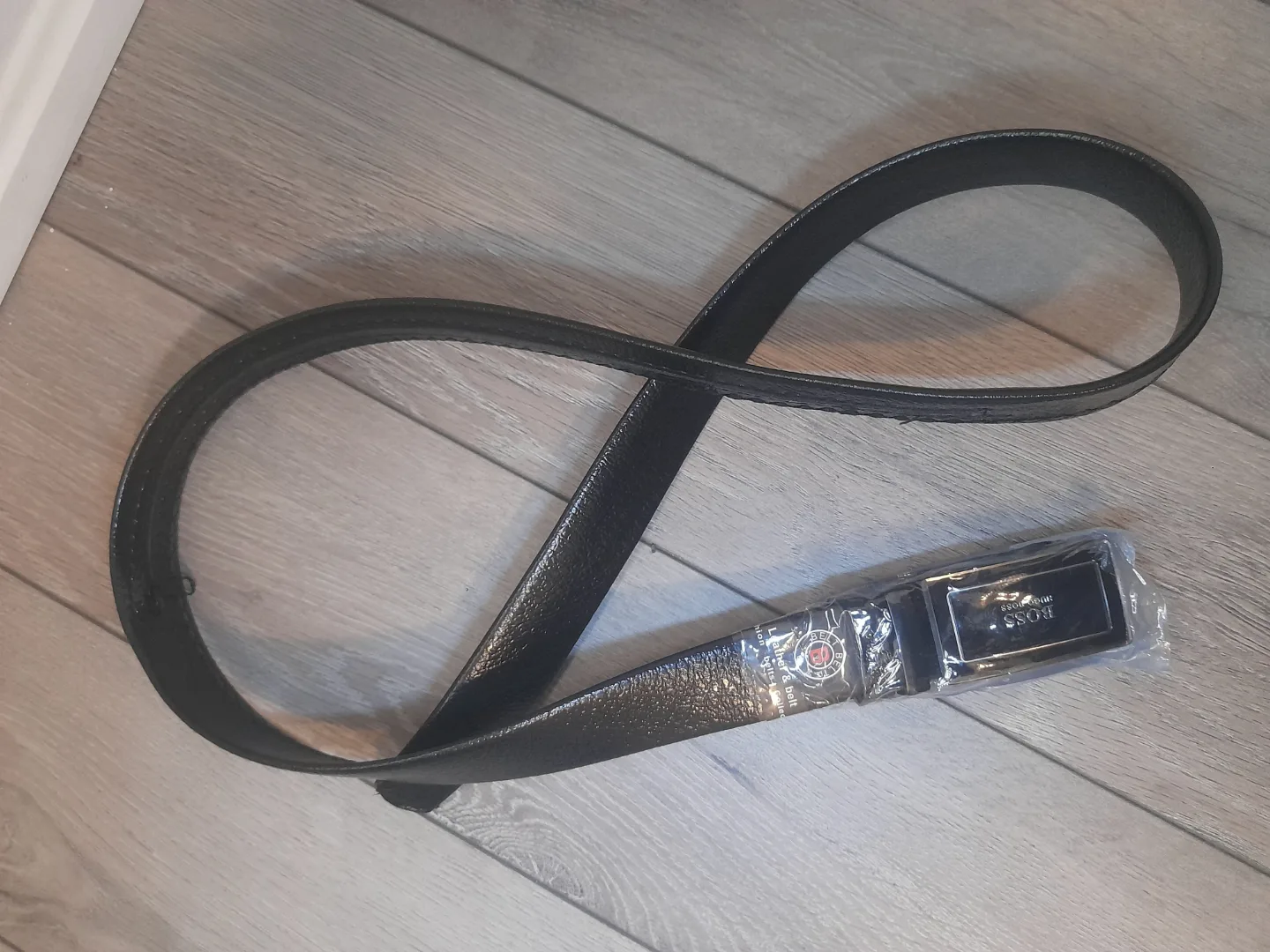 Men's Belt, Black/green, Automatic Buckle image indicator(5)