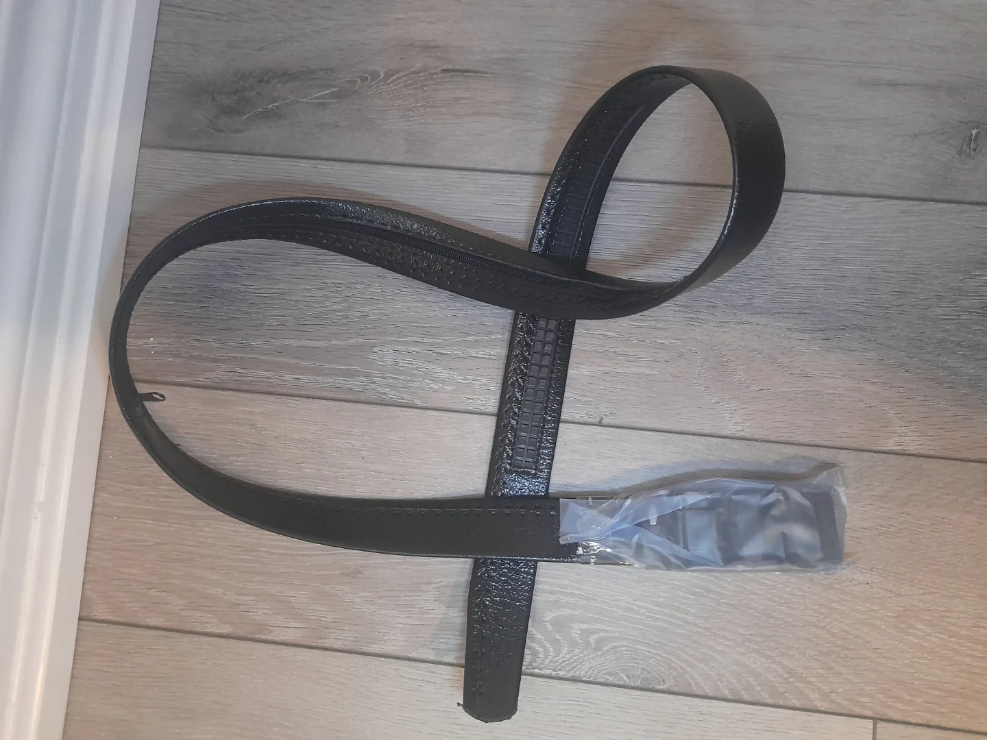 Men's Belt, Black/green, Automatic Buckle image indicator(6)