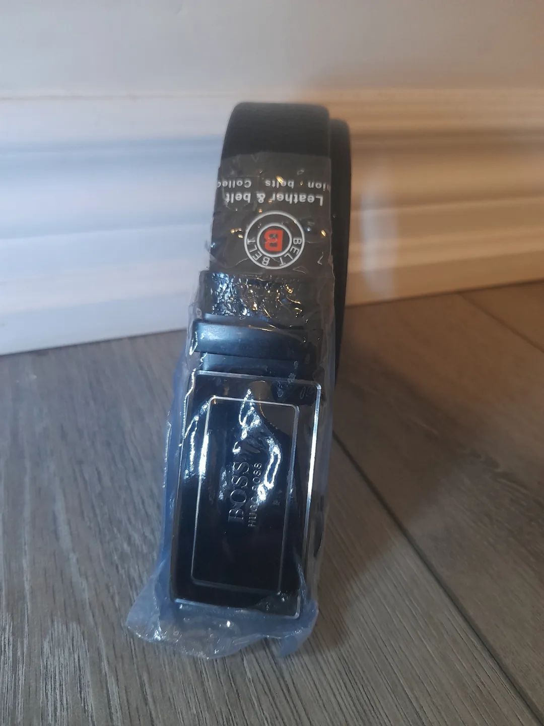 Men's Belt, Black/green, Automatic Buckle image indicator(7)