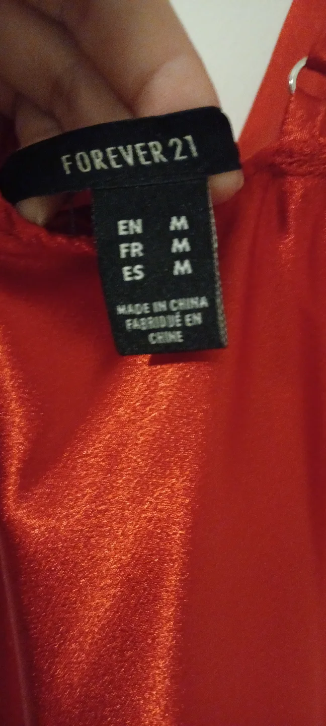 Red Satin Midi Slip Punk Dress image indicator(6)