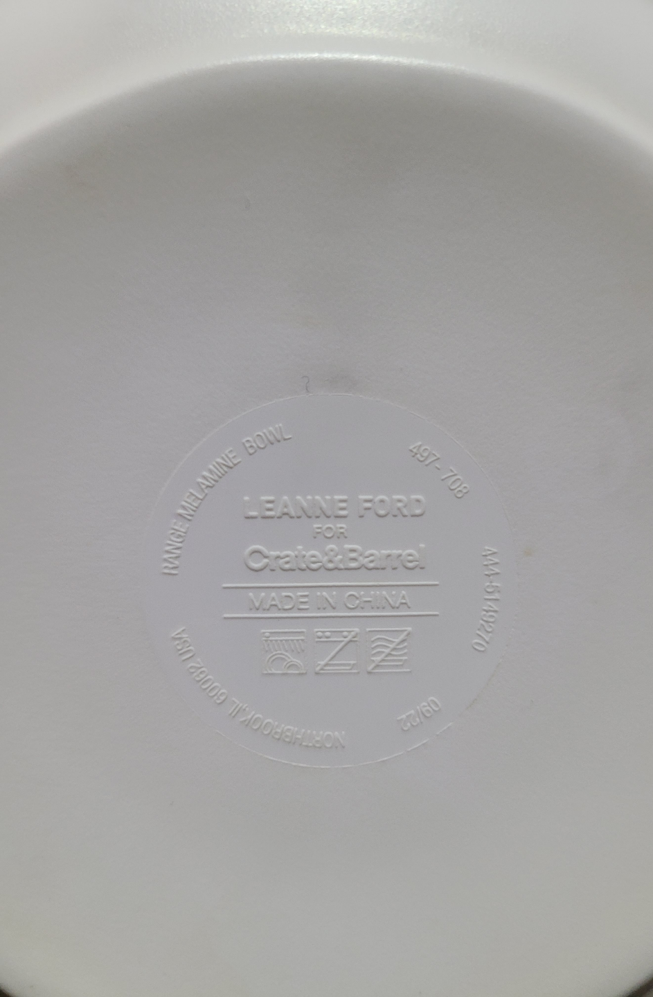 Leanne Ford for Crate & Barrel Melamine Dinnerware Set of 6 - photo 5
