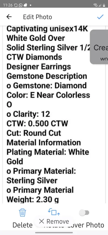 Diamond Earrings Unisex image indicator(4)