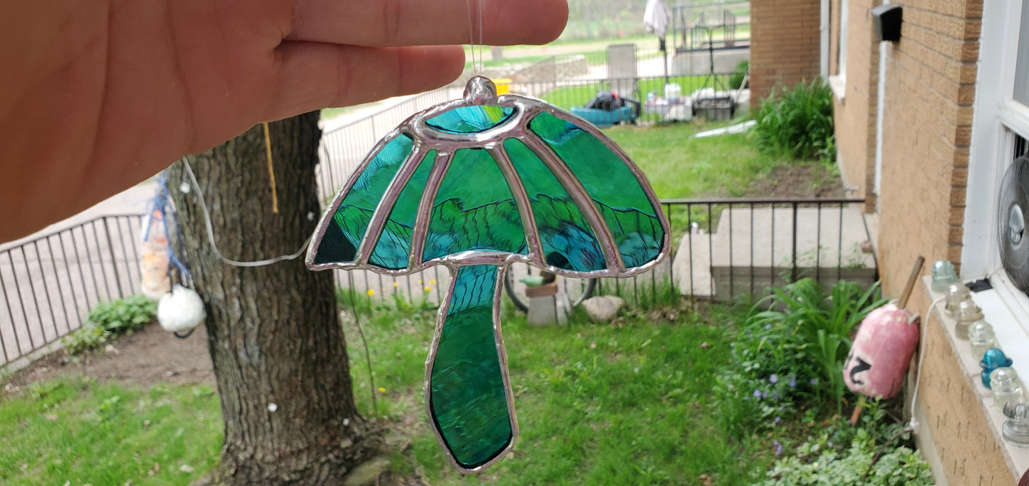 Light & Dark Blue Mushroom